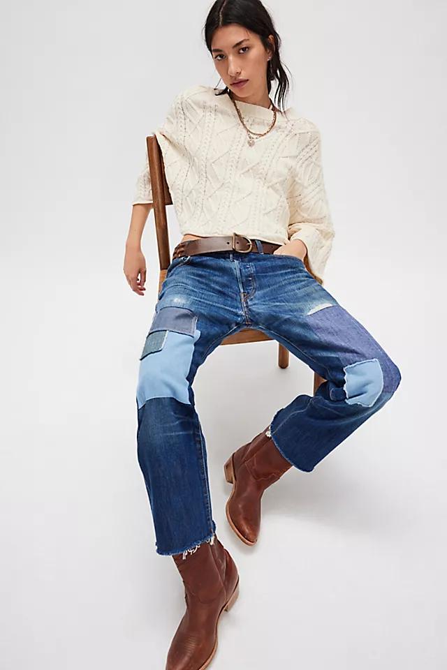 RE/DONE Levi's Patchwork Boyfriend Jeans by RE/DONE