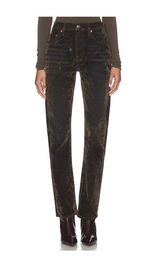 RE/DONE The Blondie Jeans in Olive by RE/DONE