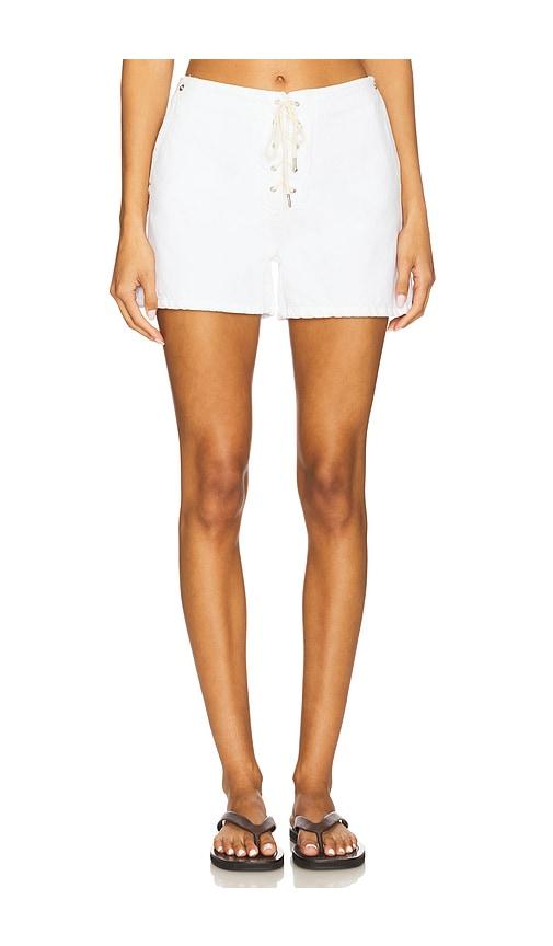 RE/DONE The Boardwalk Short in White by RE/DONE