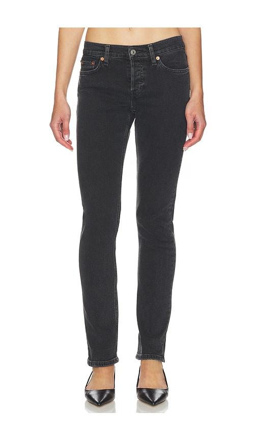 RE/DONE The Slim Cig Jeans in Black by RE/DONE