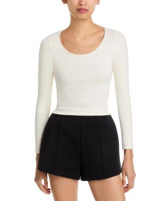 Scoop Neck Long Sleeve Tee by RE/DONE