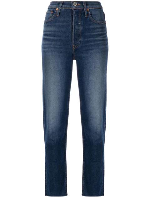Stove Pipe high-rise jeans by RE/DONE