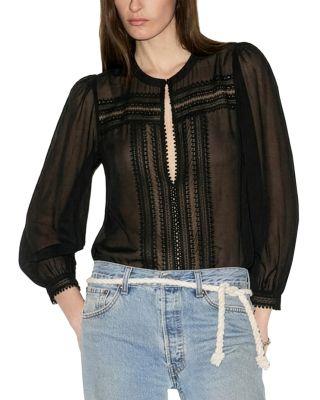 Tate Long Sleeve Blouse by RE/DONE