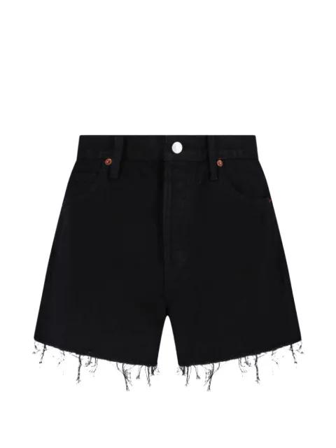 The Breezy raw-cut frayed shorts by RE/DONE