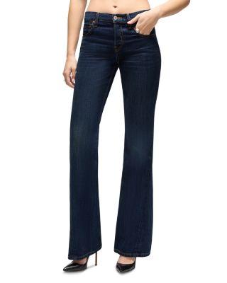 Twisted Mid Rise Bootcut Jeans in Dark Lady Blue by RE/DONE
