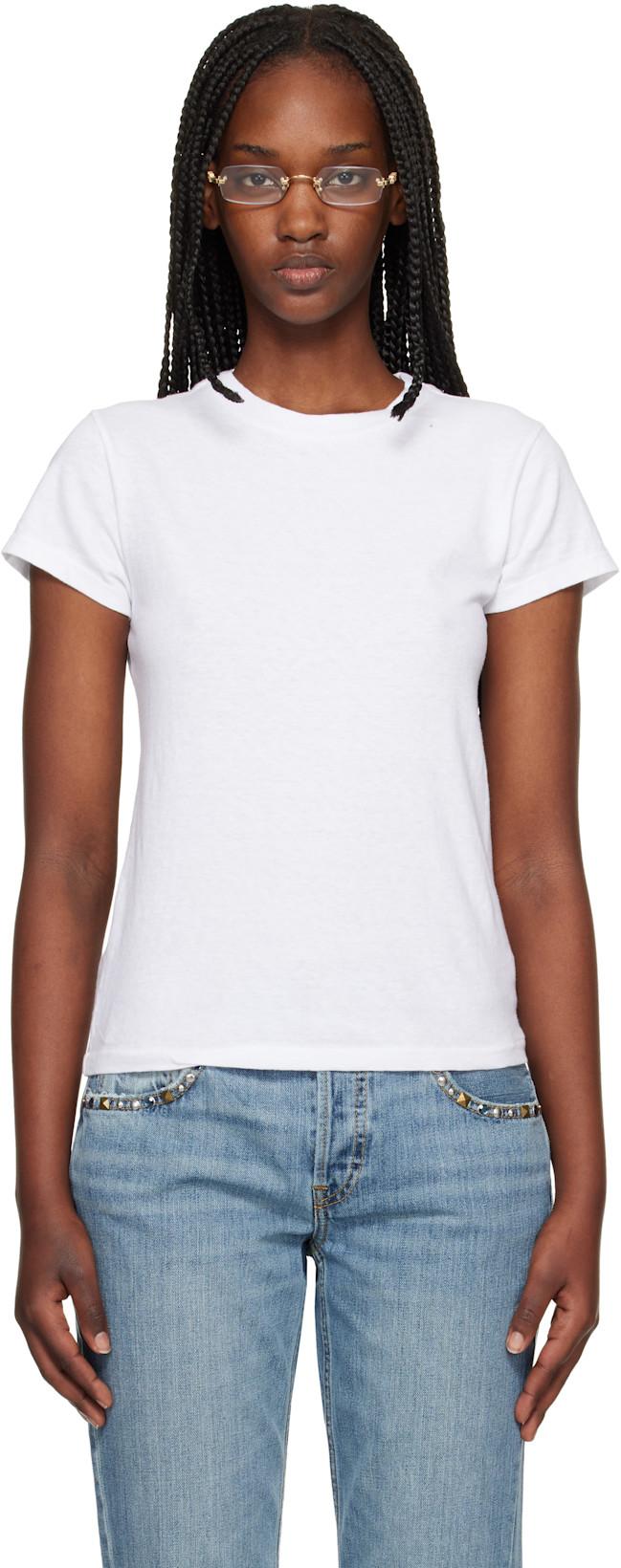 White Hanes Edition 1960s Slim T-shirt by RE/DONE