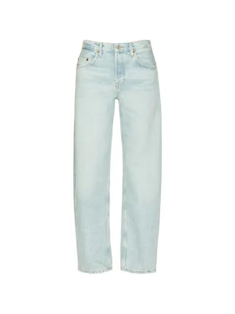 buttoned straight jeans by RE/DONE