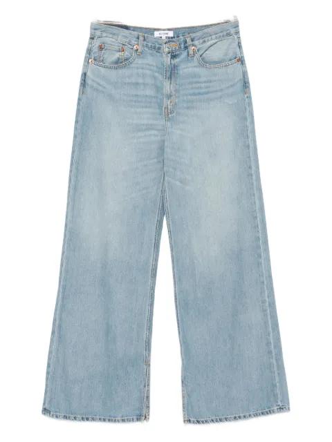 five-pocket design wide-leg jeans by RE/DONE