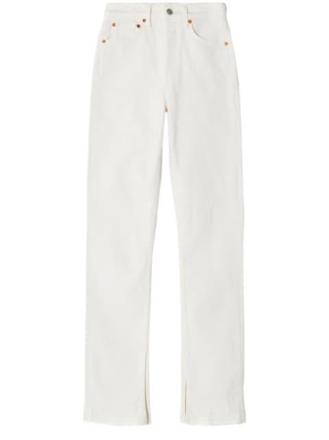 high-rise skinny boot jeans by RE/DONE