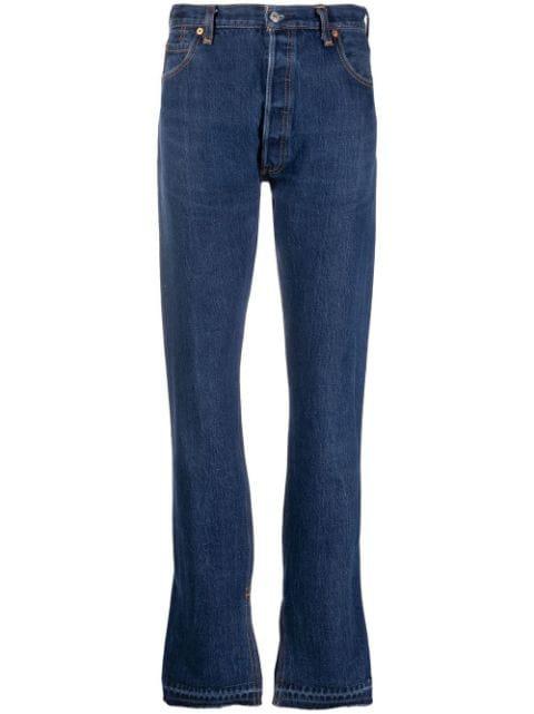 high-rise slim-fit jeans by RE/DONE