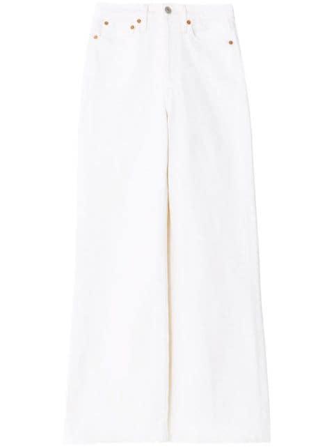 high-waist wide-leg jeans by RE/DONE