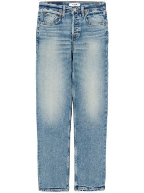 mid-rise straight-leg jeans by RE/DONE