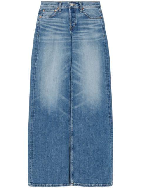 mid-rise wide-leg jeans by RE/DONE