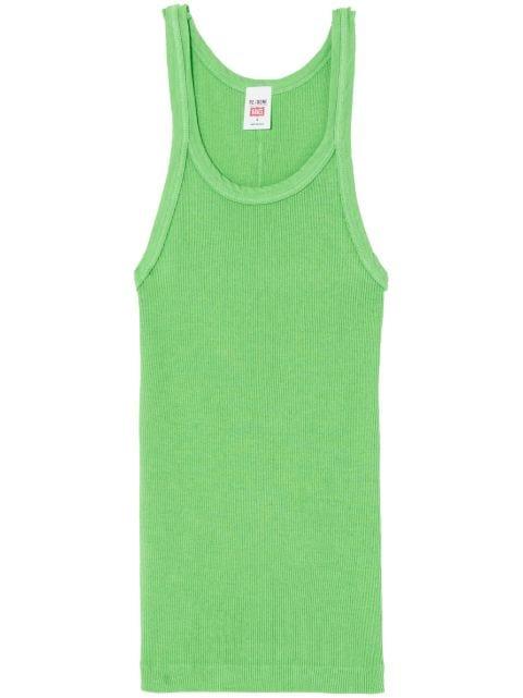 ribbed-knit tank top by RE/DONE