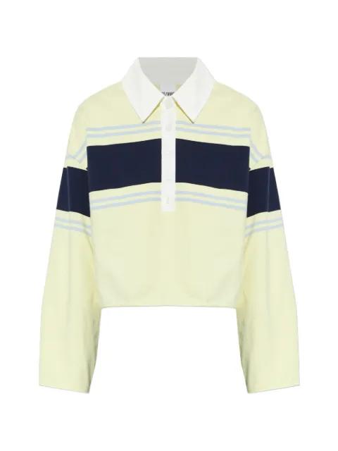 striped polo top by RE/DONE