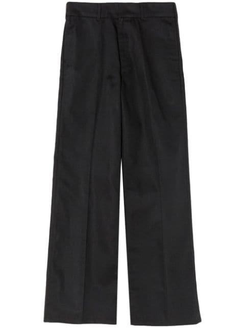 wide leg low-rise trousers by RE/DONE