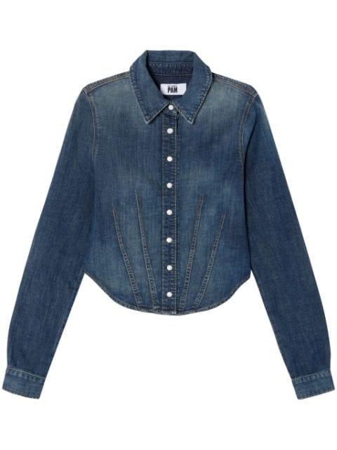 x Pamela Anderson denim shirt by RE/DONE