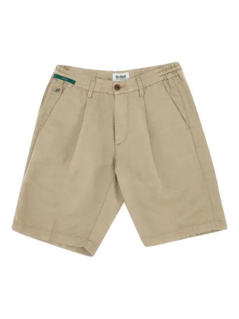 Benson pleated shorts by RE-HASH