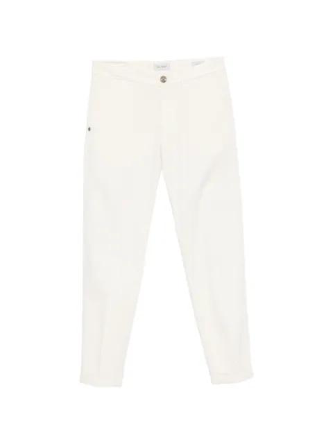 Mucha pressed-crease turn-up-hem trousers by RE-HASH
