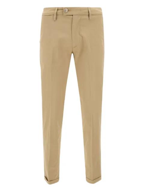 belt-loops cuffed trousers by RE-HASH