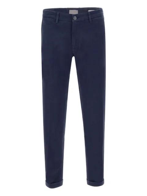 belt loops logo patch trousers by RE-HASH