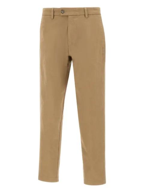 buttoned cotton straight-leg trousers by RE-HASH