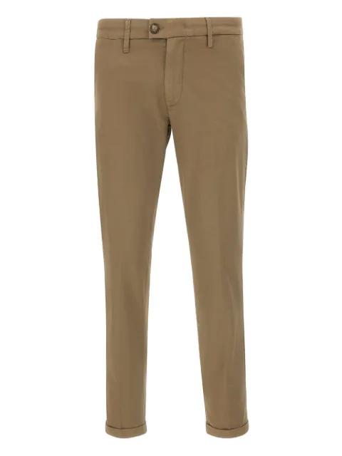 cuffed cotton-blend trousers by RE-HASH