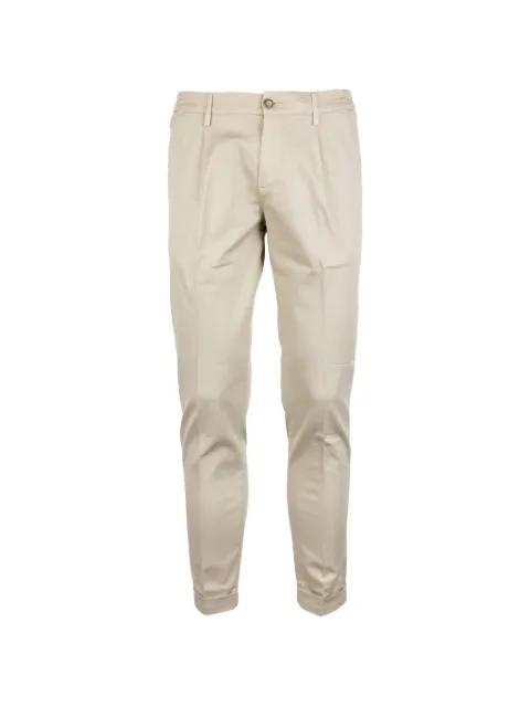 pleated turn-up trousers by RE-HASH