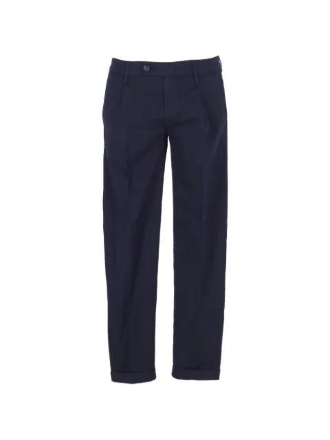 pleated turn-up trousers by RE-HASH