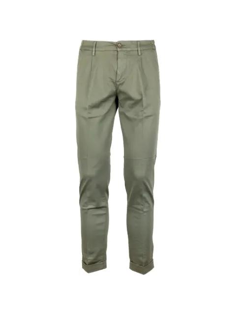 pleated turn-up trousers by RE-HASH