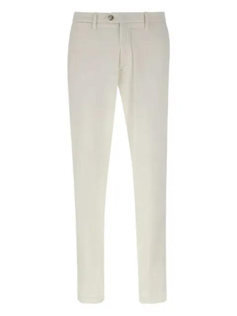 welt-pockets cotton-blend trousers by RE-HASH