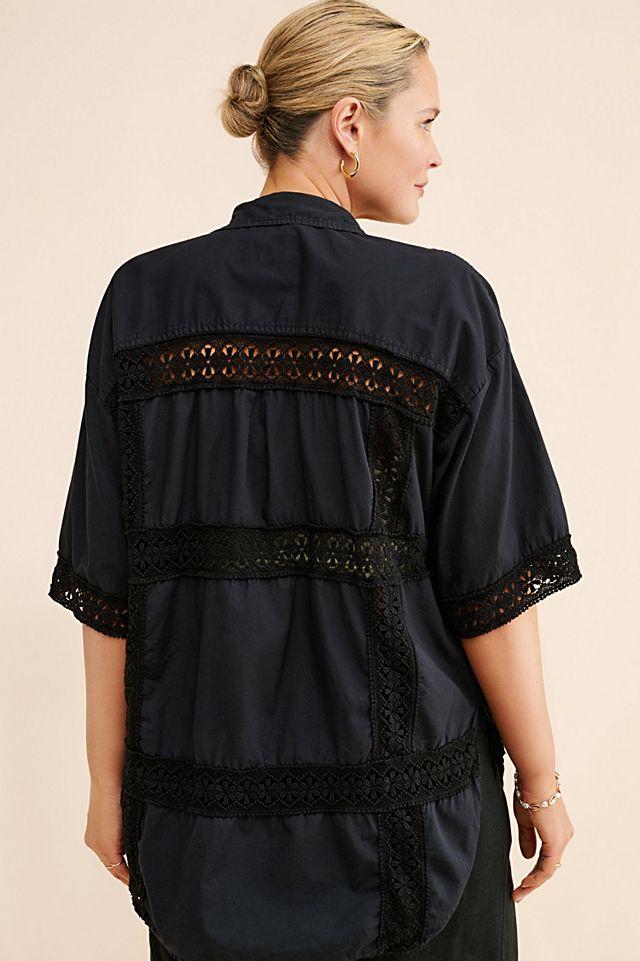 Re_Nuuly x Tricia Fix Crochet Button Down by RE_NUULY X TRICIA FIX