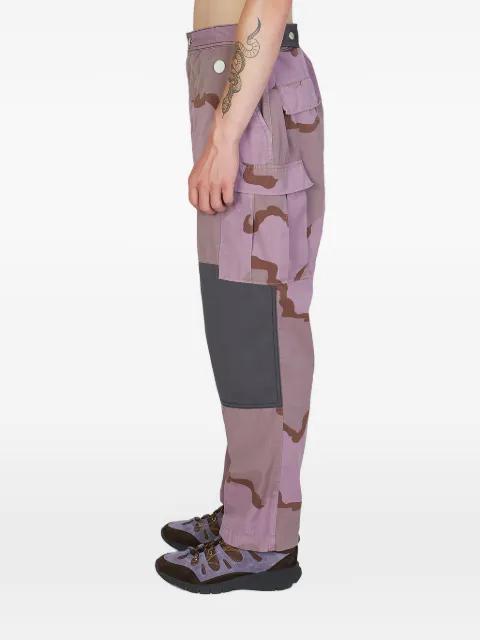 camouflage panelled trousers by RE-WORKED