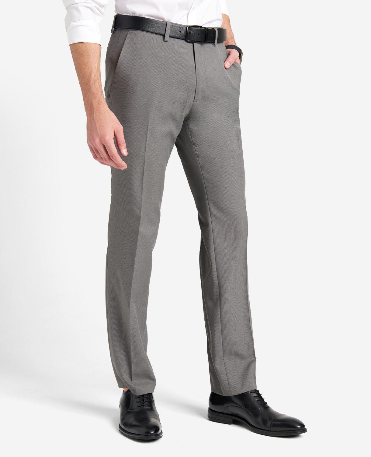 Reaction Kenneth Cole | Modern-Fit Micro Check Stretch Trouser Pant by REACTION KENNETH COLE