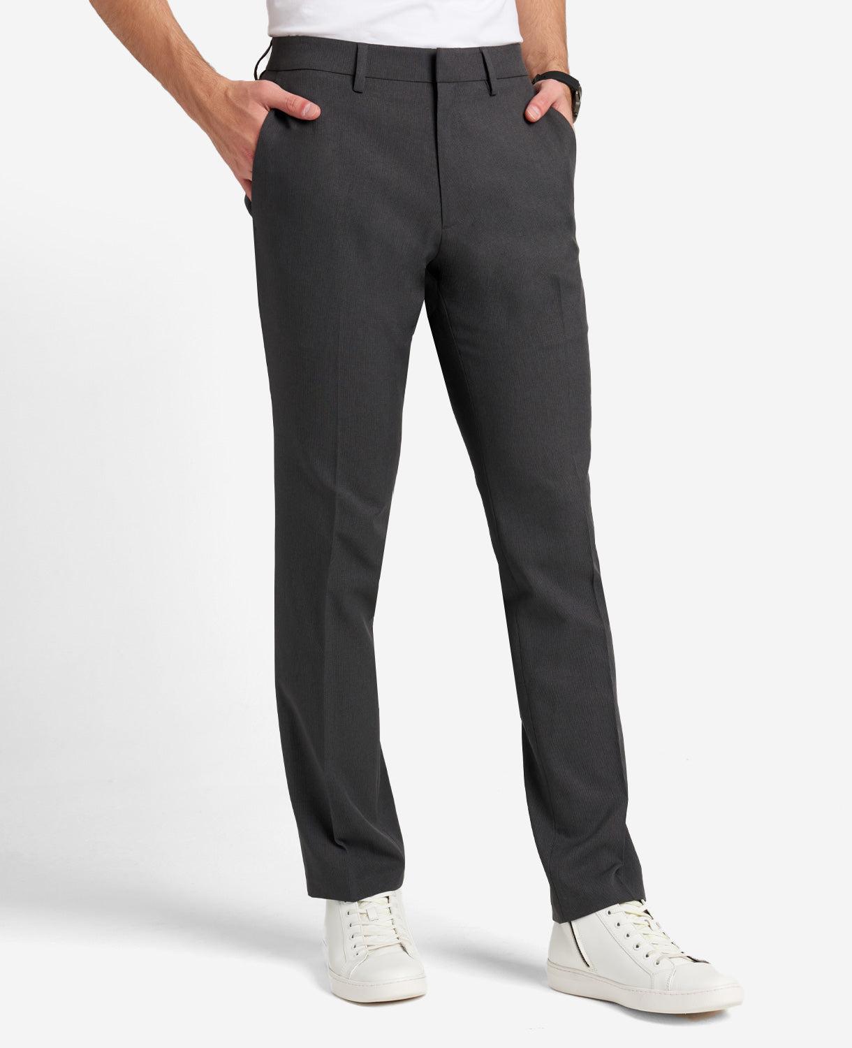 Reaction Kenneth Cole | Modern-Fit Micro Check Stretch Trouser Pant by REACTION KENNETH COLE