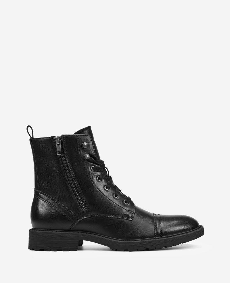 Reaction Kenneth Cole | Reaction - Captain Cap Toe Double Zip Combat Boot by REACTION KENNETH COLE