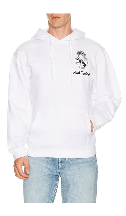Real Madrid Major Hoodie in White by REAL MADRID