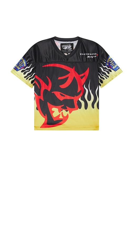 REASON Dodge Football Jersey in Black by REASON