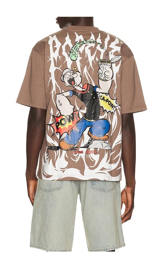 REASON Popeye Tee in Taupe by REASON