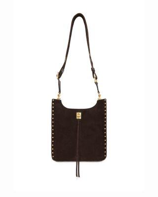 Darren Medium Suede Feed Bag by REBECCA MINKOFF