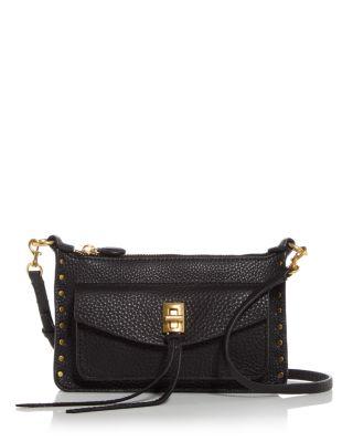 Darren Mini Top Zip Leather Crossbody by REBECCA MINKOFF