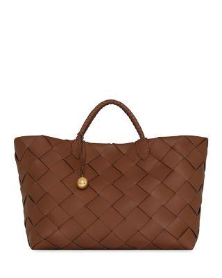 Frankie Large Woven Leather Tote Bag by REBECCA MINKOFF