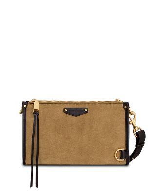 Mab Small Suede Wallet Crossbody by REBECCA MINKOFF