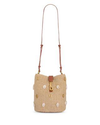 Megan Small Seashell Raffia Bucket Bag by REBECCA MINKOFF