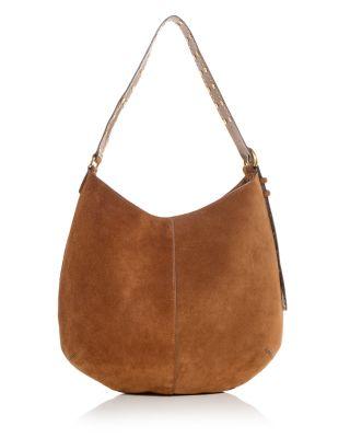Naomie Suede Hobo Shoulder Bag by REBECCA MINKOFF