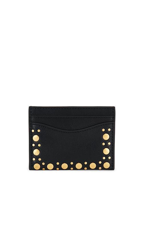 Rebecca Minkoff Mab Studded Card Case in Black by REBECCA MINKOFF