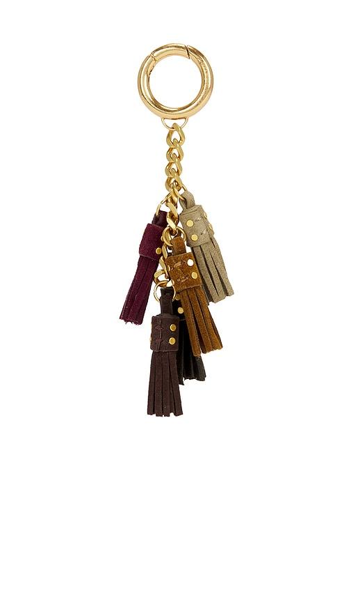 Rebecca Minkoff Multi Tassel Bag Charm in Brown by REBECCA MINKOFF