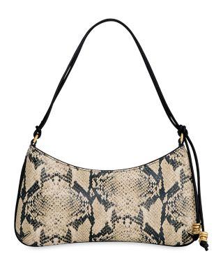 Reina Small Snake Embossed Leather Shoulder Bag by REBECCA MINKOFF