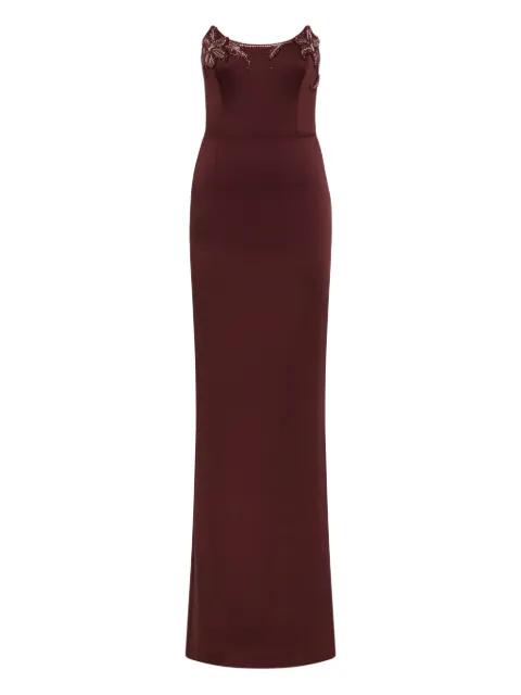 Alora strapless embellished maxi dress by REBECCA VALLANCE