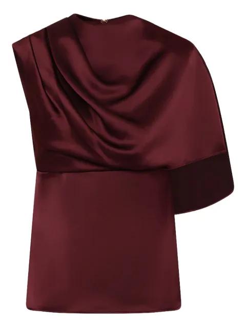 Avalon draped one-shoulder top by REBECCA VALLANCE